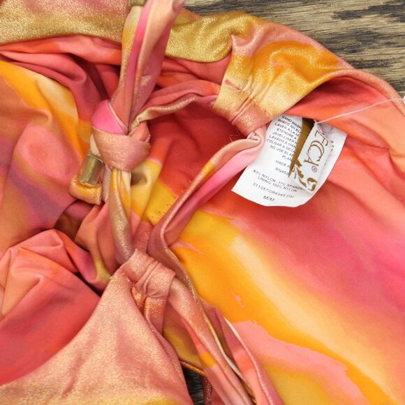 NWT Becca Womens Standard Solar Energy One Piece Swimsuit 311057 Multi Pink M - Picture 8 of 8